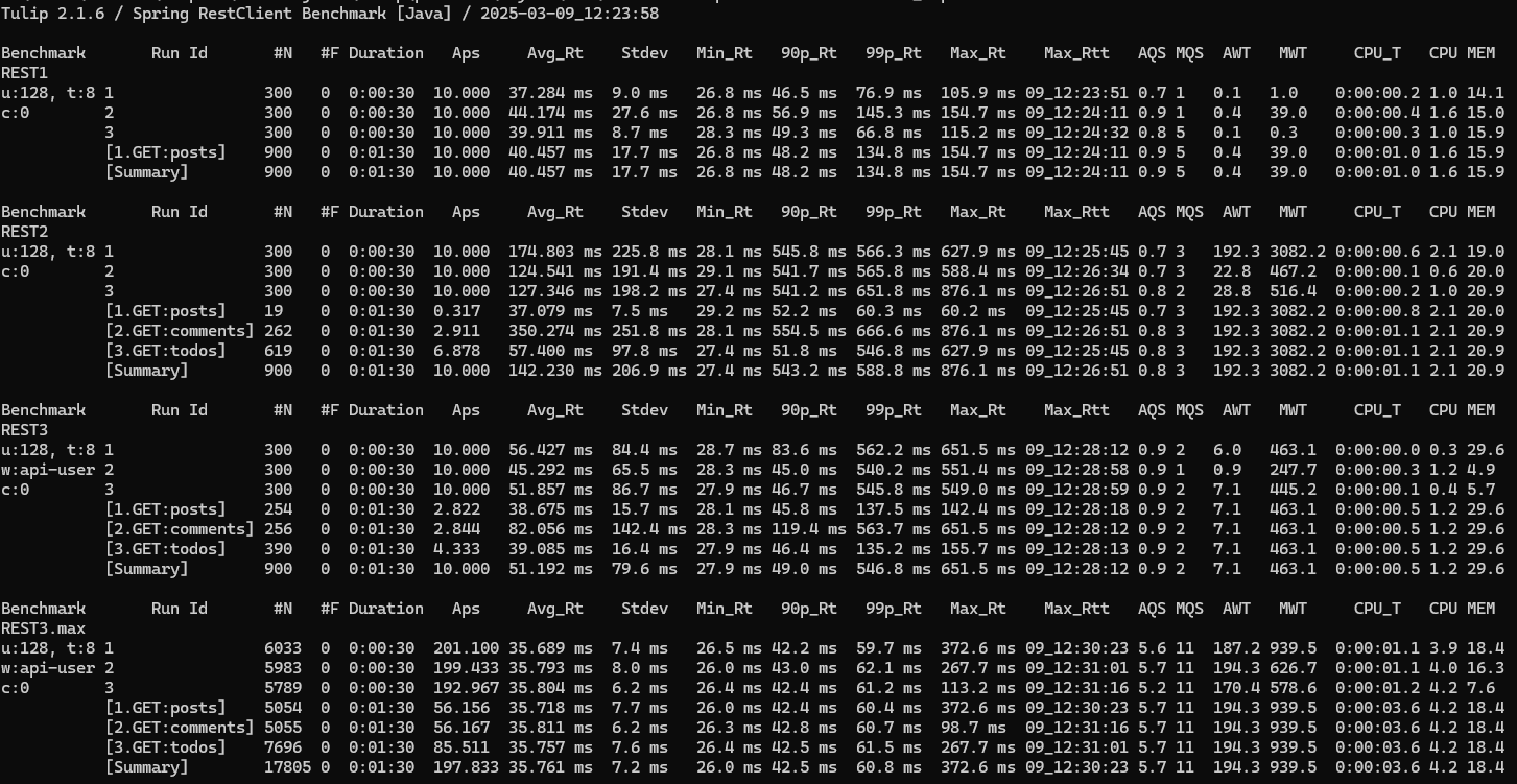 image demo benchmark report console